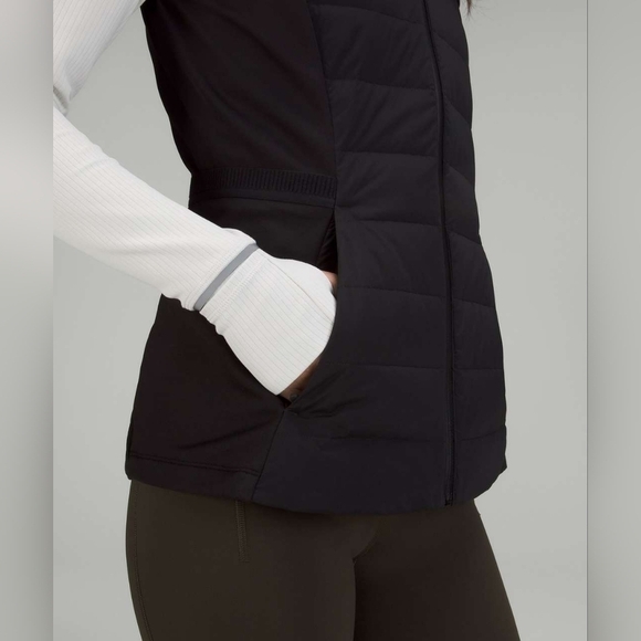 Lululemon Down for it all - reflective rhythm Black down vest. Black, Size 4 - Picture 8 of 12